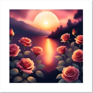 sunset lover Posters and Art